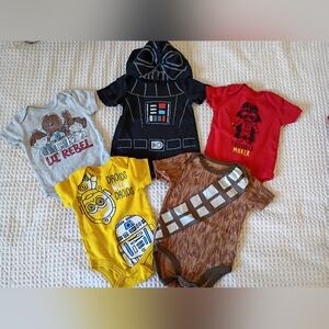 Star Wars Kids One Pieces - Black, Red, Yellow, Brown, Gray